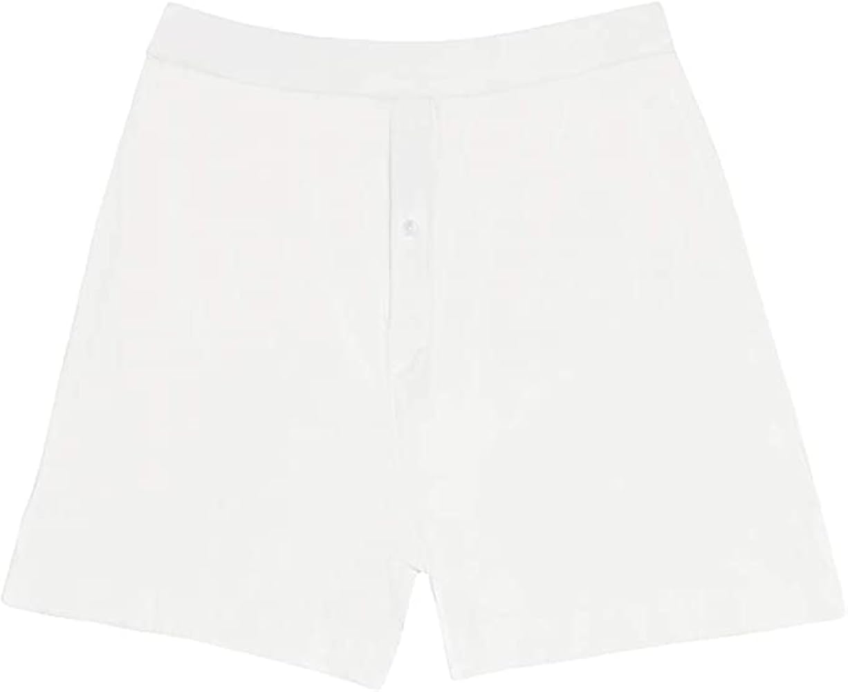 CHARLIE BOXER SHORTS ホワイト Tiger Mountain - White Cotton Boxer Shorts | Mitchell Stores
